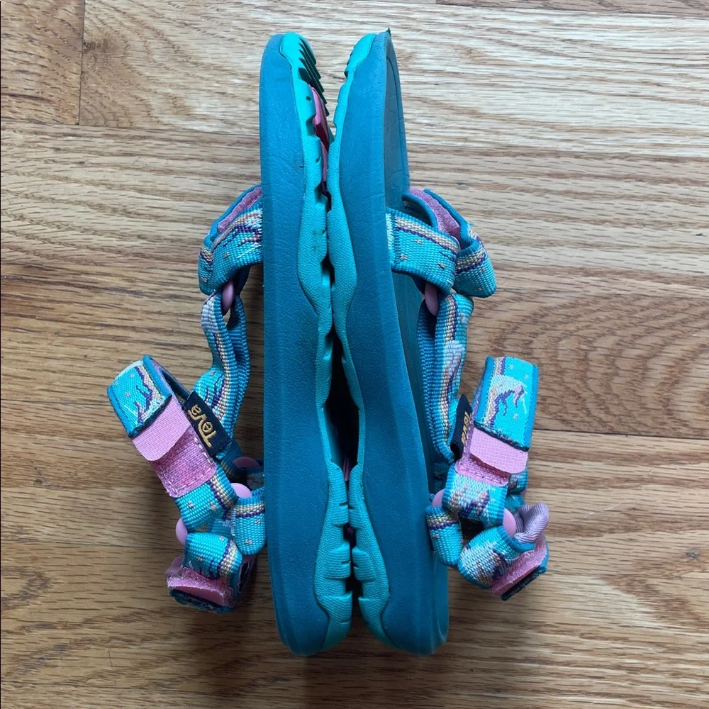 Teva Kids Teal Unicorn Sandals - Picture 5 of 12